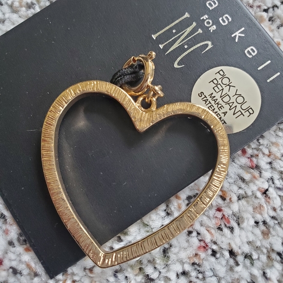 M. Haskell for I.N.C. Heart Pendant Bag Charm - Picture 3 of 5